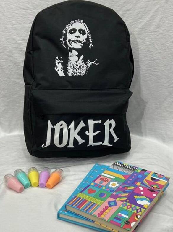 Toptan Baskılı Kalite Astarlı Figürlü Kalite Sırt Çantası 