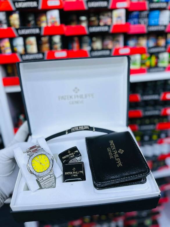 Toptan Kutulu PATEK Philippe Erkek Saat Takım Setleri