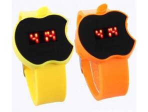 Toptan Apple Elma Dijital Çocuk Led Saat