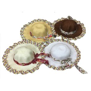 Toptan Bayan Fular ve Hasırlı şapka