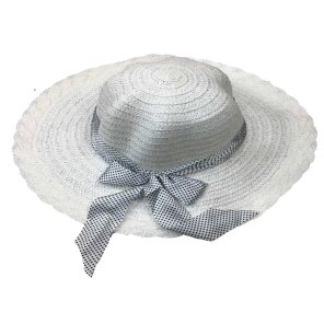 Toptan Bayan Hasırlı puantelli şapka