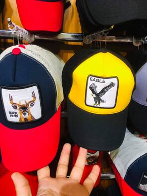 Toptan Safari Baskılı Figürlü Şapka 