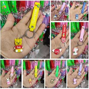 Figürlü Silikon Anahtarlık