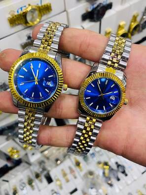 Toptan Kutulu Takvimli Kalite Metal Çift Saat