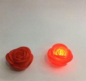Led Işıklı Kırmızı Gül Lamba