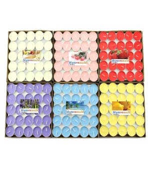 Tea Light Renkli Kokulu Mum