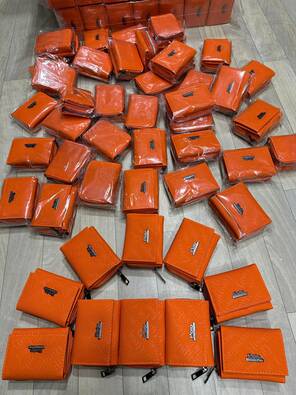 Toptan Bereket Getiren Trend Turuncu Bayan Cüzdanı