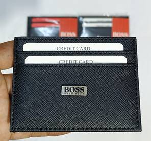 Toptan BOSS Metal Logo Amblemli Kartlık Cüzdan
