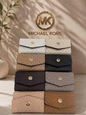 Toptan Büyük Boy MİCHEAL KORS (MK) Logolu Bayan Cüzdanı