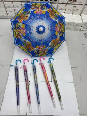 Toptan Figürlü Bardaklı Çocuk Şemsiye