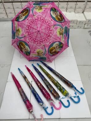 Toptan Figürlü Çocuk Şemsiye 