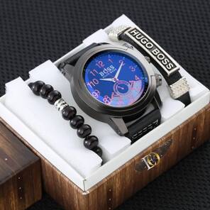 Toptan Kutulu Erkek Yazılı 3'LÜ Kombin Set Takımı