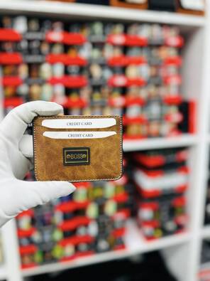 Toptan Metal Logo Baskılı Kartlık Cüzdan