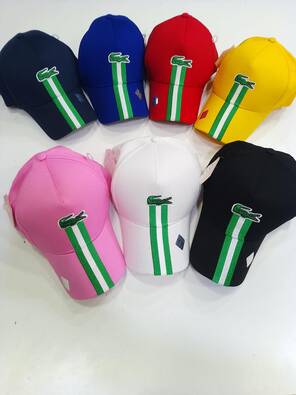 Toptan Şerit Çizgili Lüx Yazılı Pamuklu Şapka