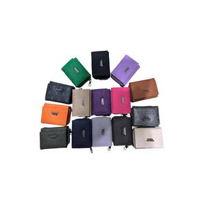 Toptan Takoz Model Baskılı Yazılı Ufak Boy Bayan Cüzdanı