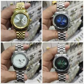 Trend Model Erkek Takvimli Metal Saat