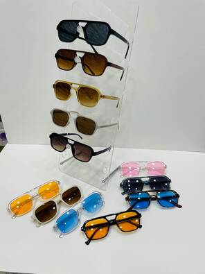 Toptan Trend Model Unisex Renkli Gözlük 