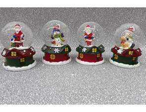 Toptan Ufak Boy Dekoratif Noel Işıklı Sulu Kar Küre