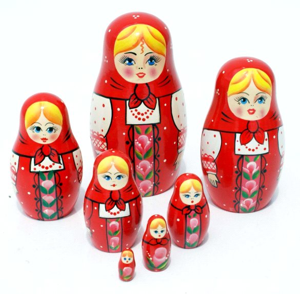 Toptan 5'li Matruşka Seti