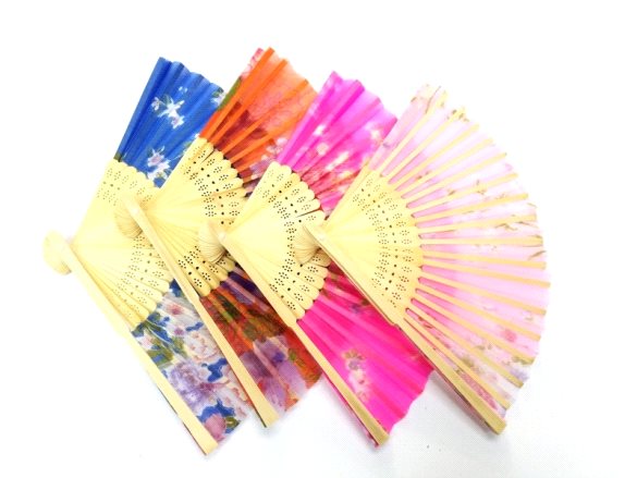 Toptan Desenli Ahşap  Yelpaze