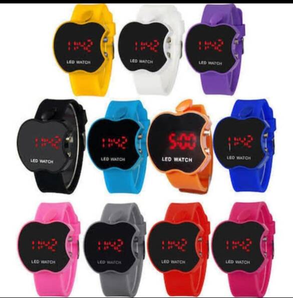 Toptan Apple Elma Dijital Çocuk Led Saat 