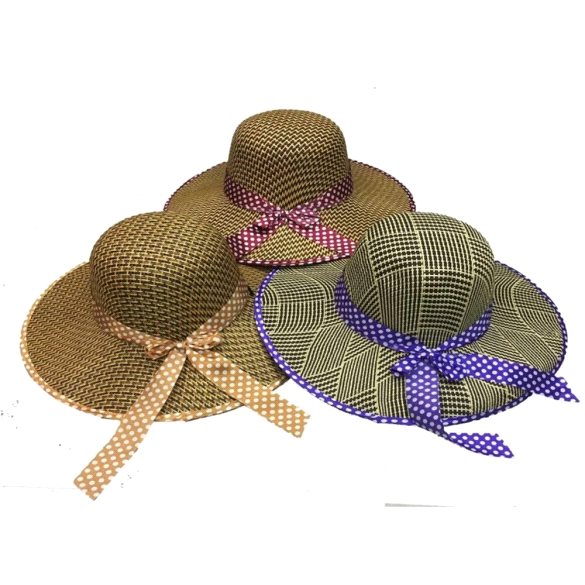 Toptan Bayan Sert Hasırlı Şapka