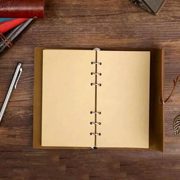 Toptan Büyük Boy Deri Kaplı Not Defteri