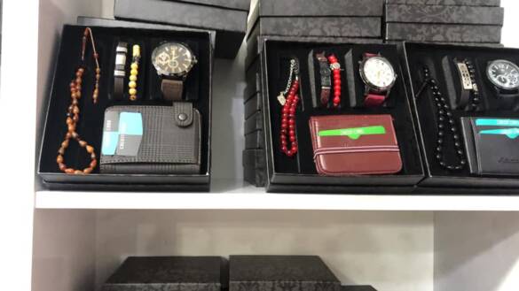 Toptan Cüzdanlı 5'Li Kutulu Saat Erkek Kombin Takımı 