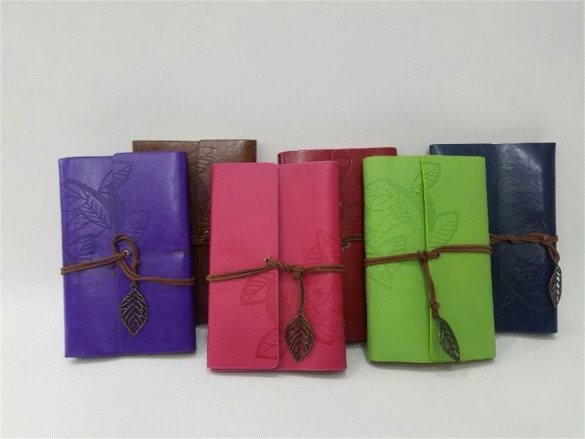 Büyük Boy Deri Kaplı Not Defteri