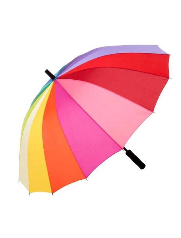 Toptan Gökkuşağı Şemsiye 16 Telli