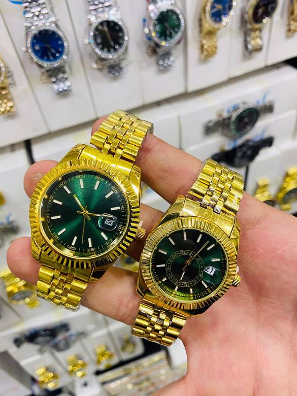 Toptan Kutulu Takvimli Kalite Metal Çift Saat 