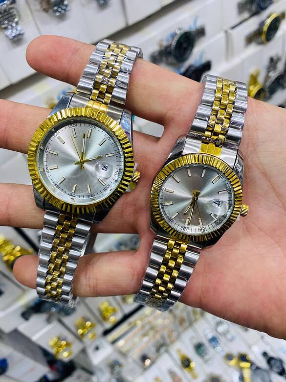 Toptan Kutulu Takvimli Kalite Metal Çift Saat 