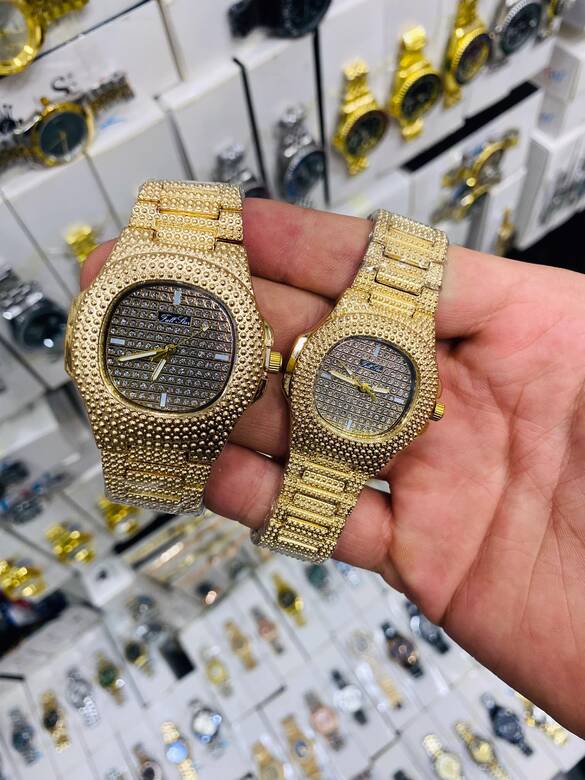 Toptan Kutulu Takvimli Kalite Metal Çift Saat 