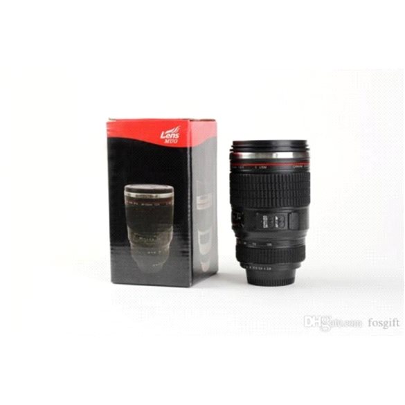 Objektif Görünümlü Termos Bardak 400 ml Büyük Boy