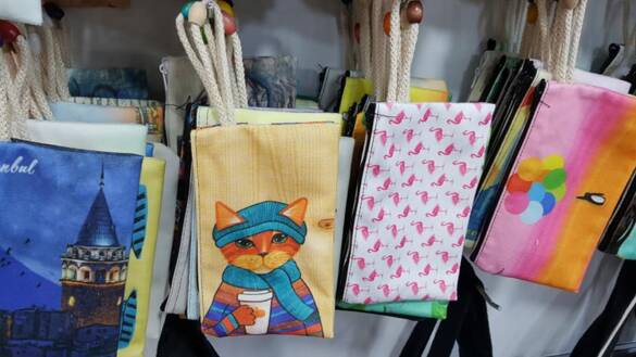 Toptan Resimli Boncuk İpli Cüzdan