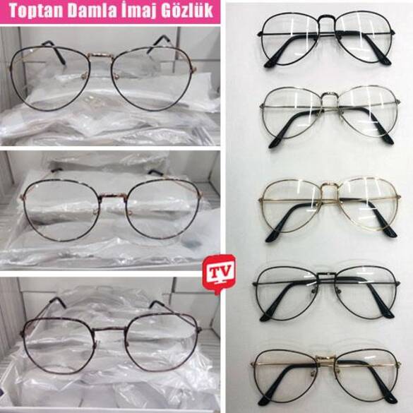 Toptan Şeffaf Model Harry Potter Tarz Gözlük