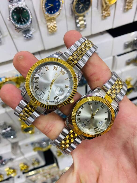 Toptan Kutulu Takvimli Kalite Metal Çift Saat 