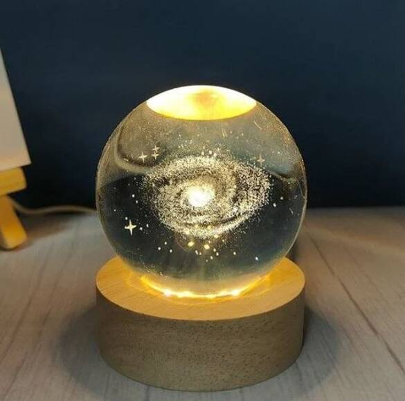 Toptan Ahşap Altlık Işıklı Temalı Cam Küre 