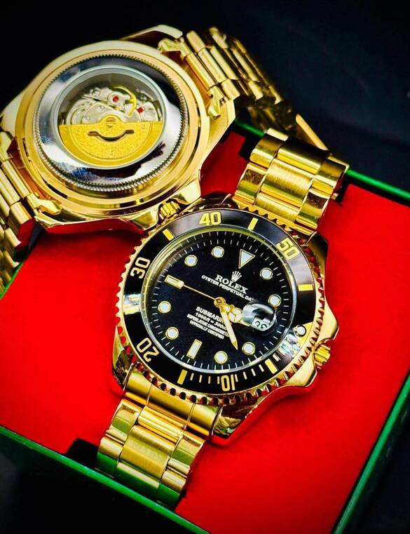 Toptan Arkası Otomatik Görünümlü Takvimli Kutulu ROLEX Çelik Erkek Kol Saati 