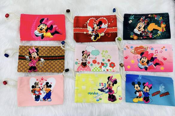 Toptan Baskılı Çocuk Kalemlik Cüzdan Mix Modeller 