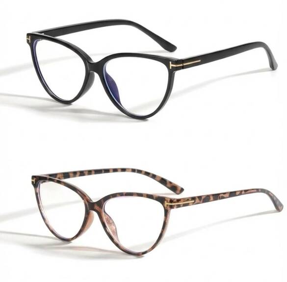 Toptan BLUE Camlı Leopar Model Bayan Trend Gözlük