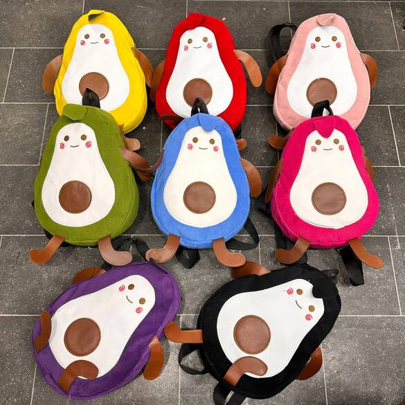Toptan Büyük Boy Avokado Çocuk Sırt Çantası 