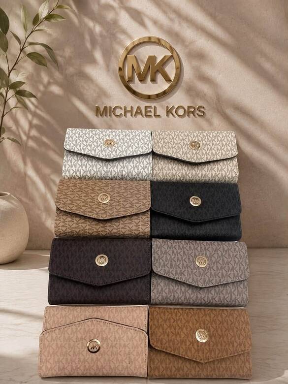 Toptan Büyük Boy MİCHEAL KORS (MK) Logolu Bayan Cüzdanı