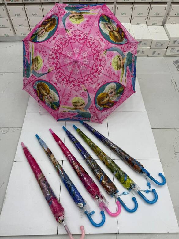 Toptan Figürlü Çocuk Şemsiye 