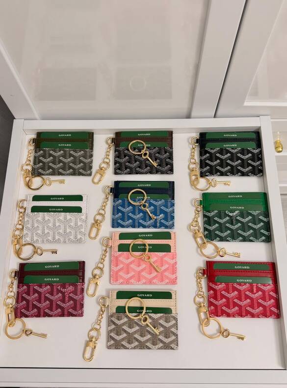 Toptan GOYARD Anahtarlık Aparatlı Bayan Kartlık Cüzdan 