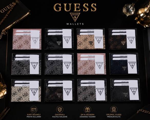 Toptan GUESS Logolu Kartlık Cüzdan