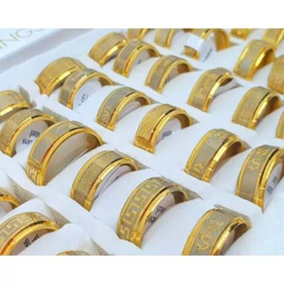 Toptan İthal Çelik Alyans Yüzük 