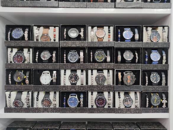 Toptan Kutulu Erkek 3'LÜ Kombin Saat Takımı