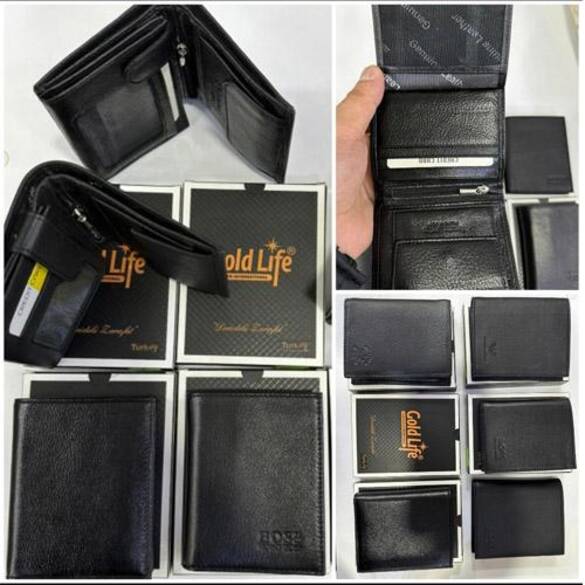 Toptan Kutulu Erkek Deri Cüzdan 