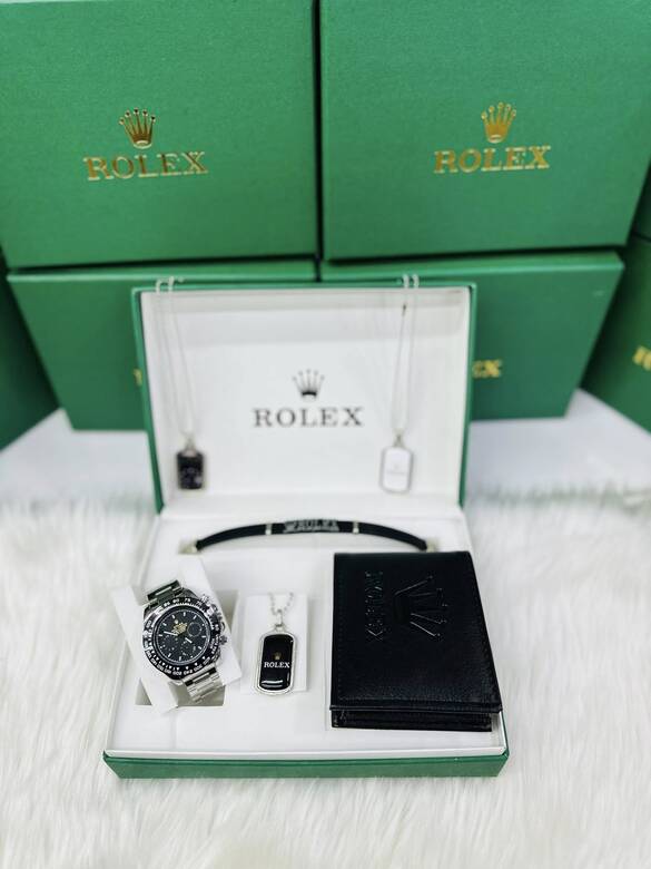 Toptan Kutulu Kolye Cüzdan Yazılı Saat Set Takımı 